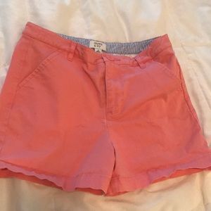 Girls coral pink crown and ivy shorts size 16